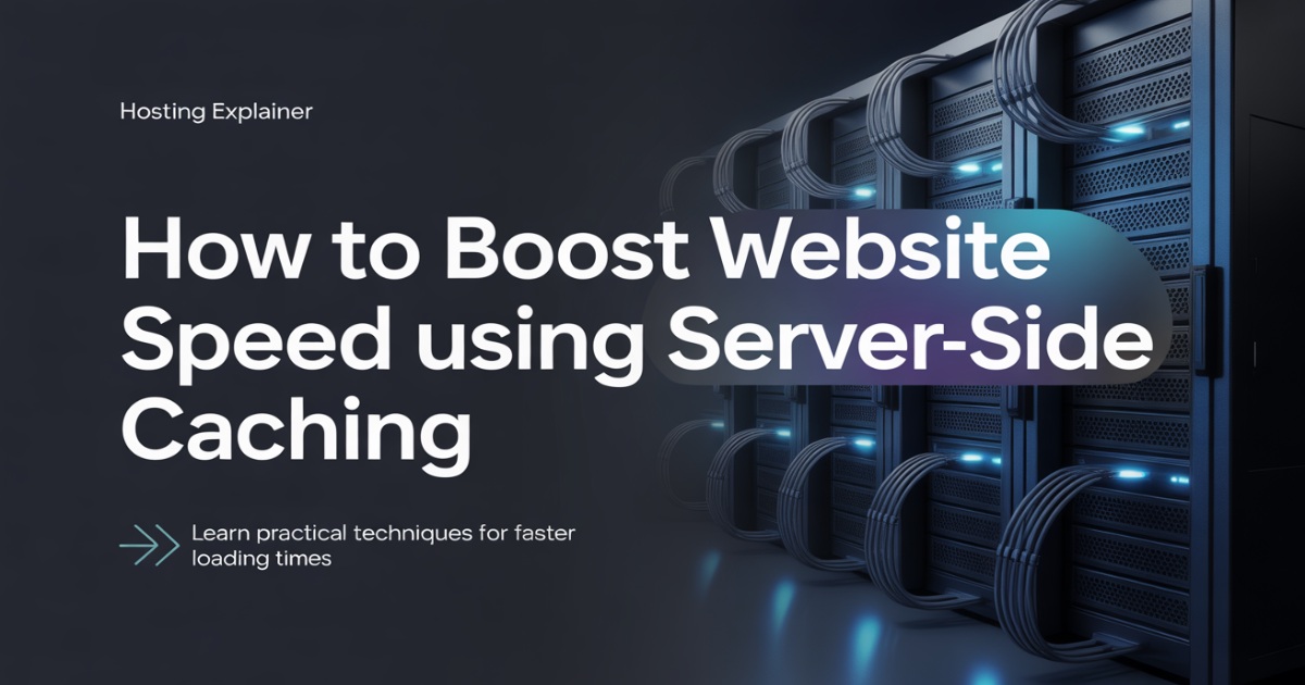 How to Boost Website Speed Using Server-Side Caching
